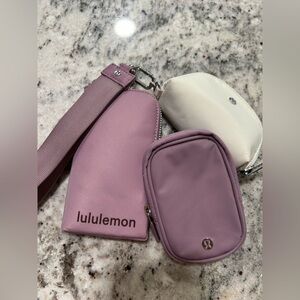 lululemon athletica wristlet set